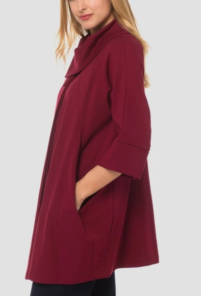 Cowl-Neck Coat - Picture 3 of 4